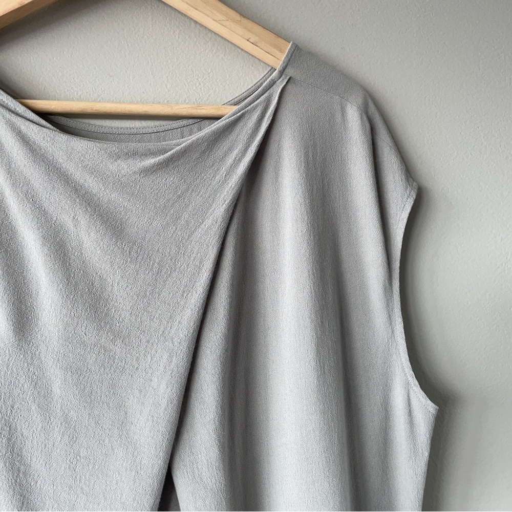 Tiger of Sweden Jeans grey sleeveless blouse medium women's shirt top - Picture 8 of 15